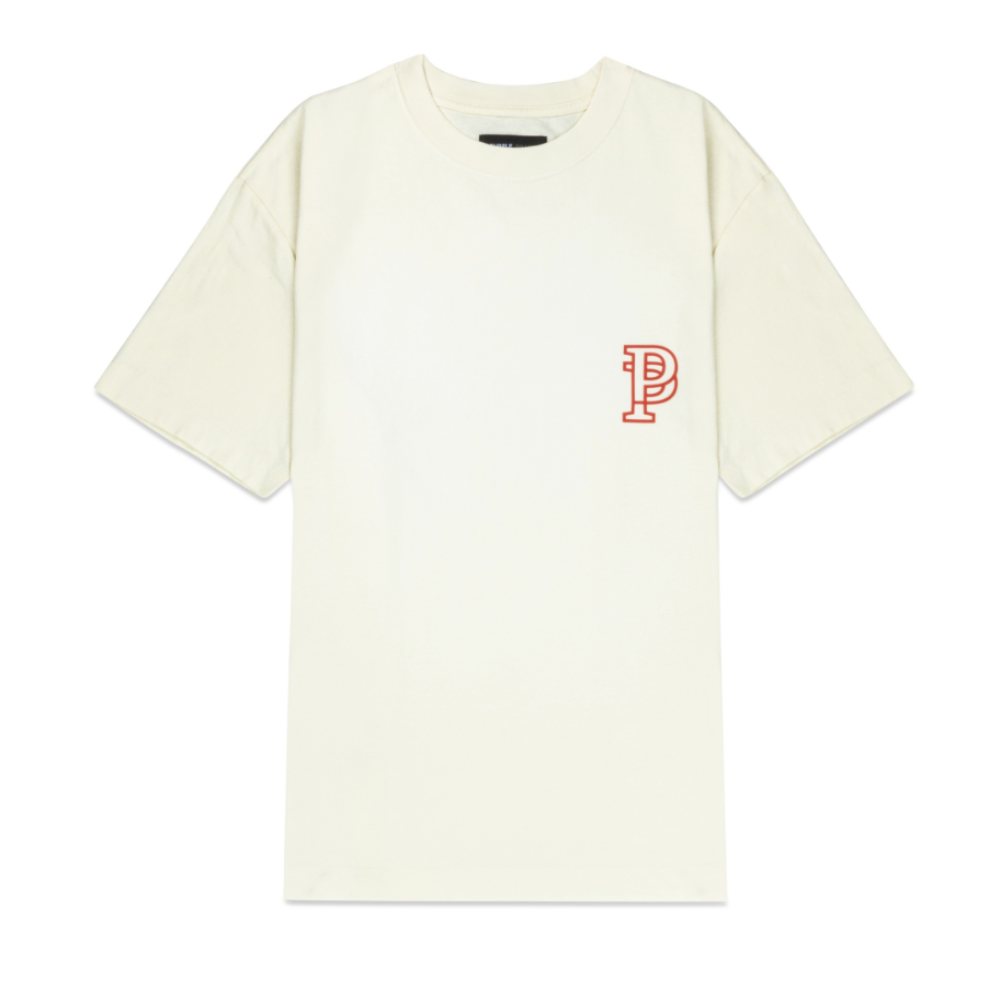 Purple Brand Textured Jersey Ss Tee (Off White)