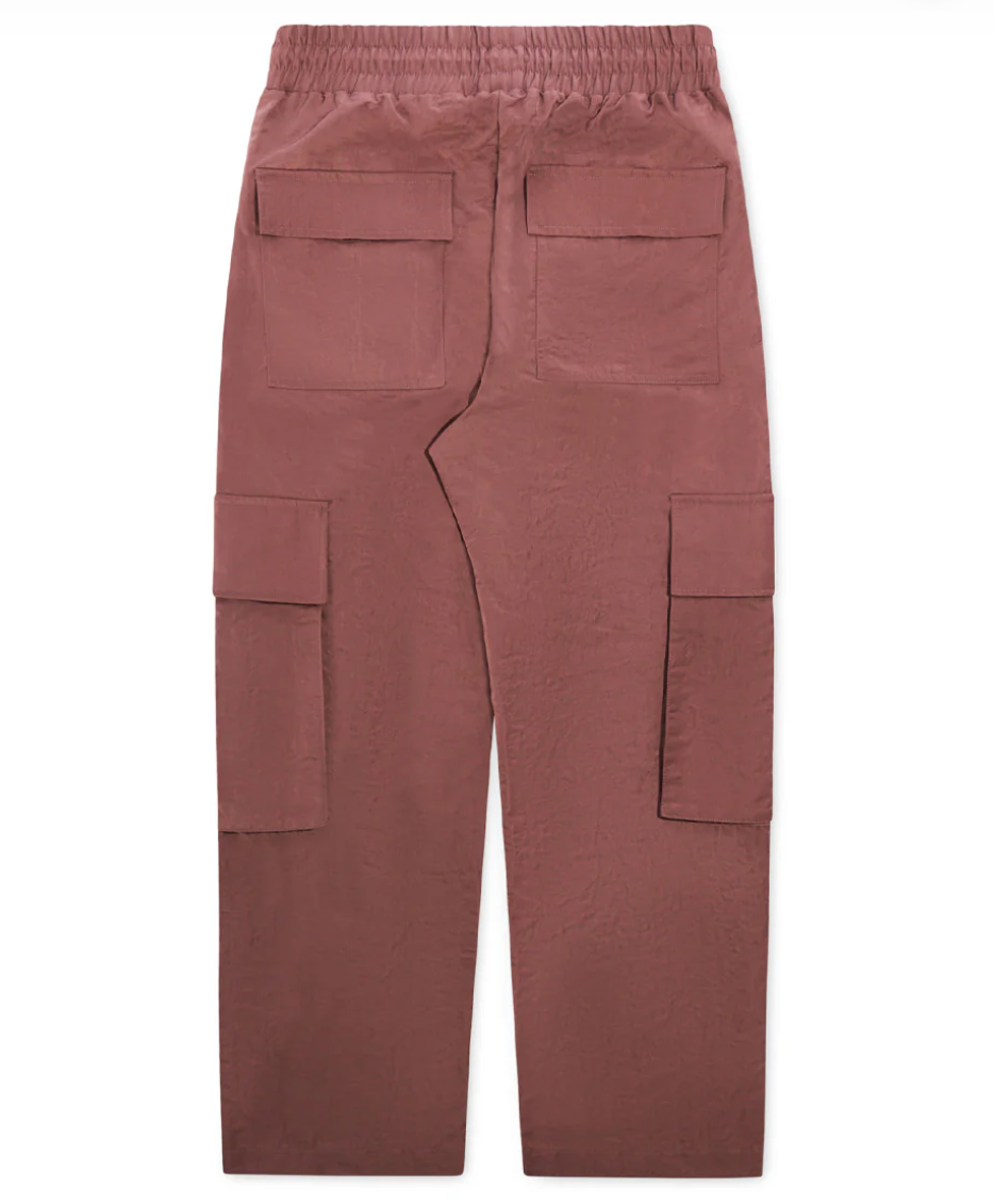 Diet Starts Monday Nylon Cargo Pants (Dusty Rose)