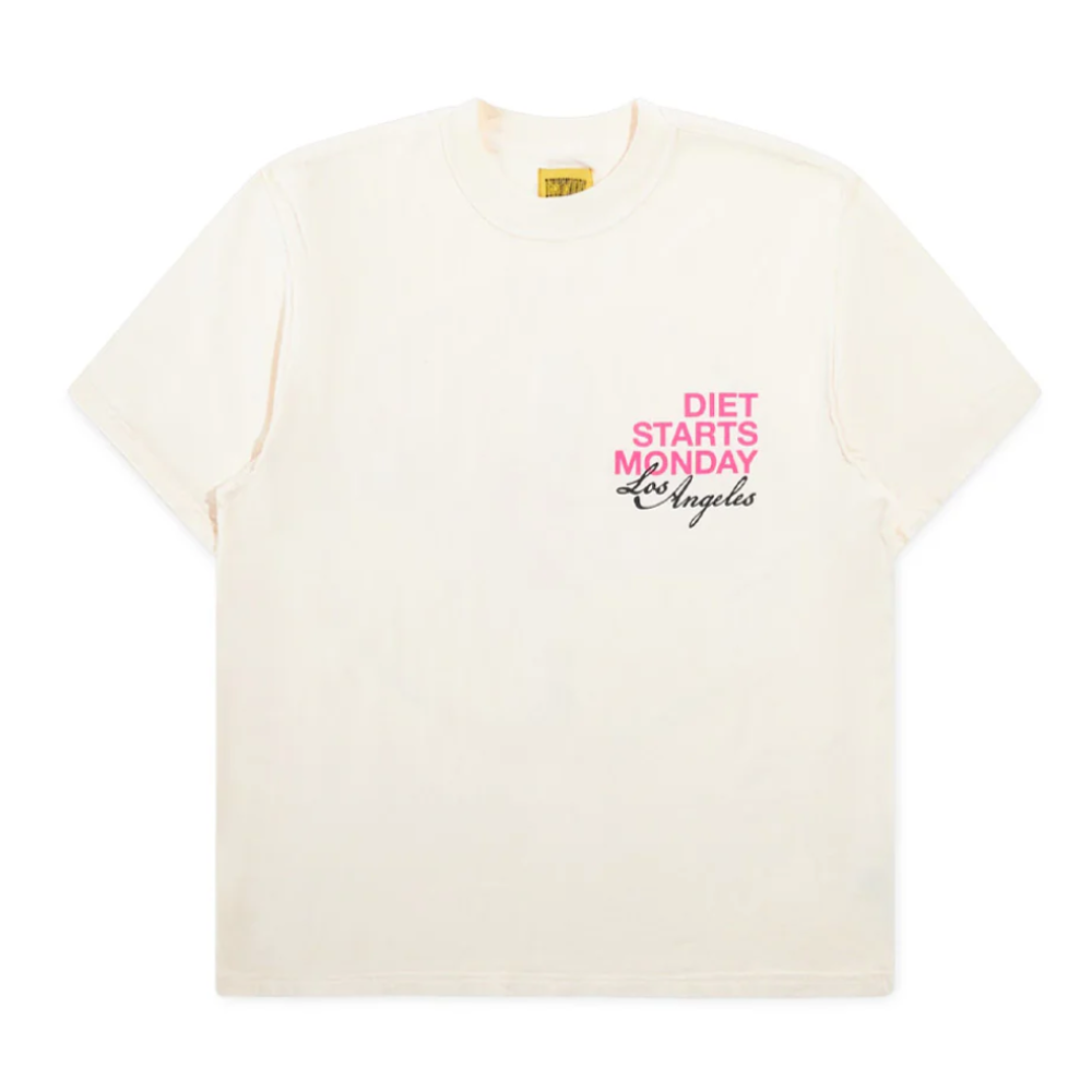 Diet Starts Monday LA Tee (Antique White/Pink)