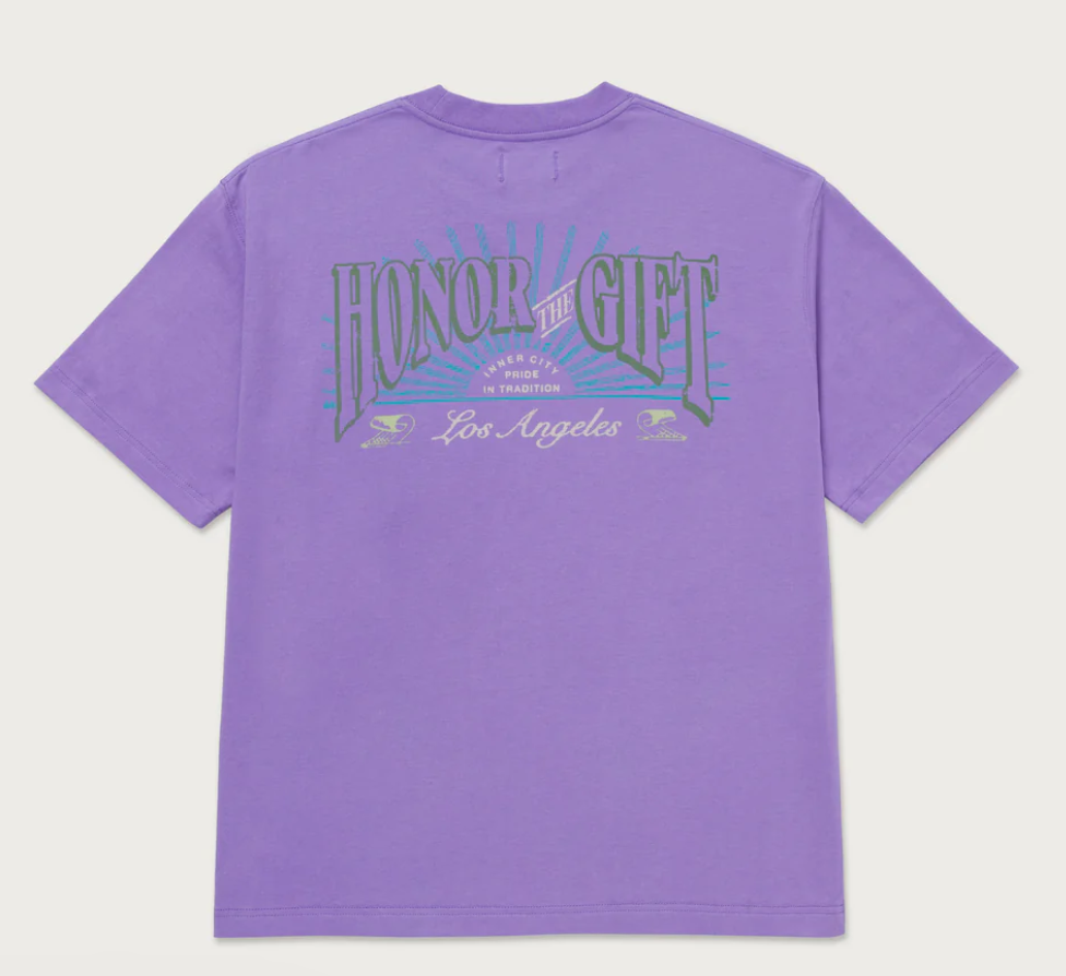 Honor The Gift Cigar Label Ss Tee (Purple)