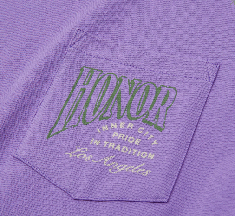 Honor The Gift Cigar Label Ss Tee (Purple)