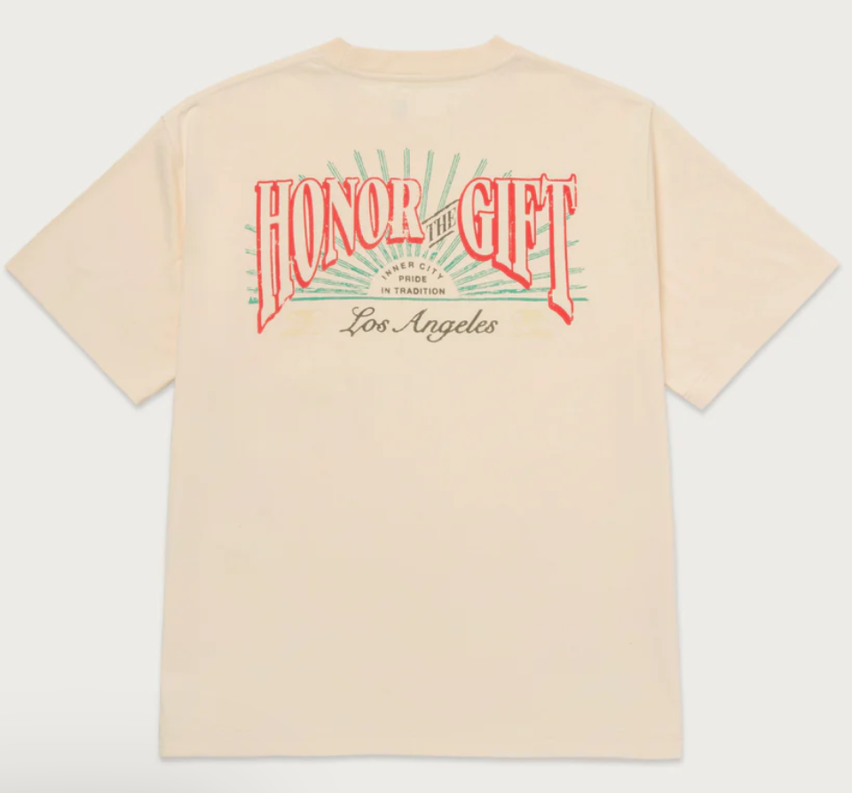 Honor The Gift Cigar Label Ss Tee (Bone)