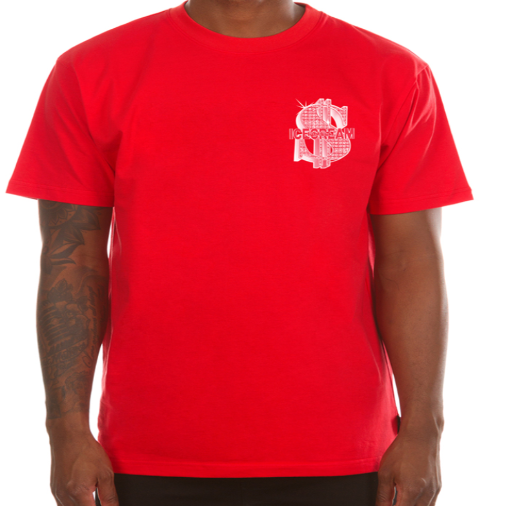 Icecream Stairs To Success Ss Tee (Fiery Red)