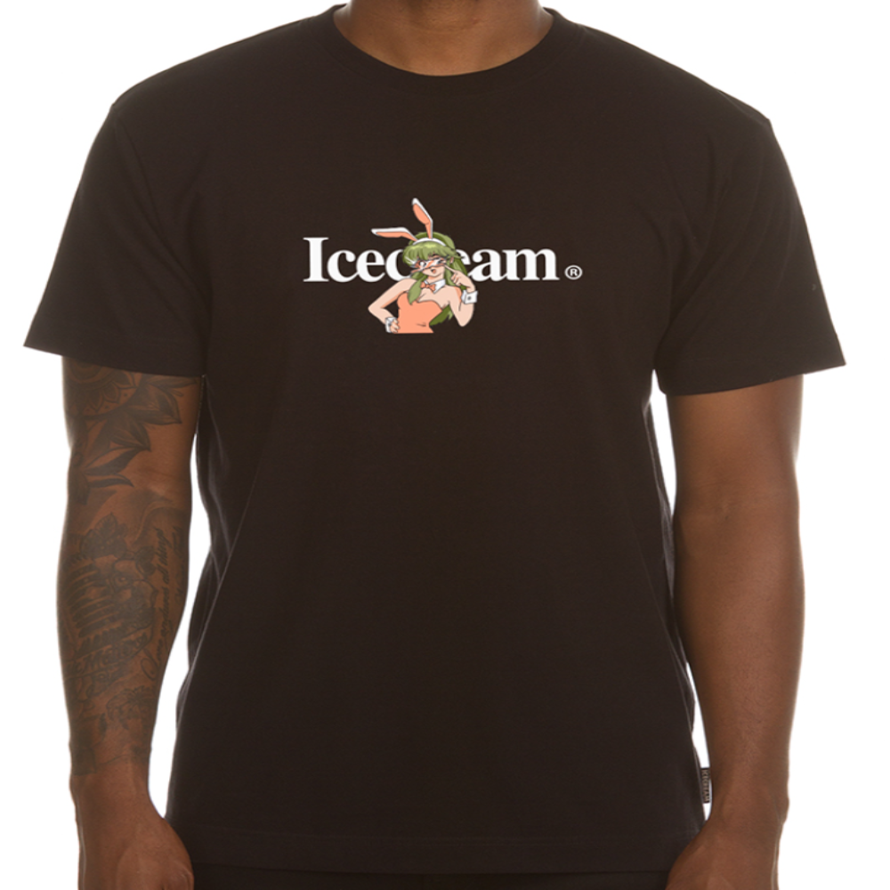 Icecream Running Dog Glasses S/S Tee (Black)