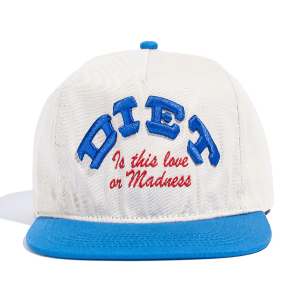 Diet Starts Monday Madness Hat (Cream/Blue)