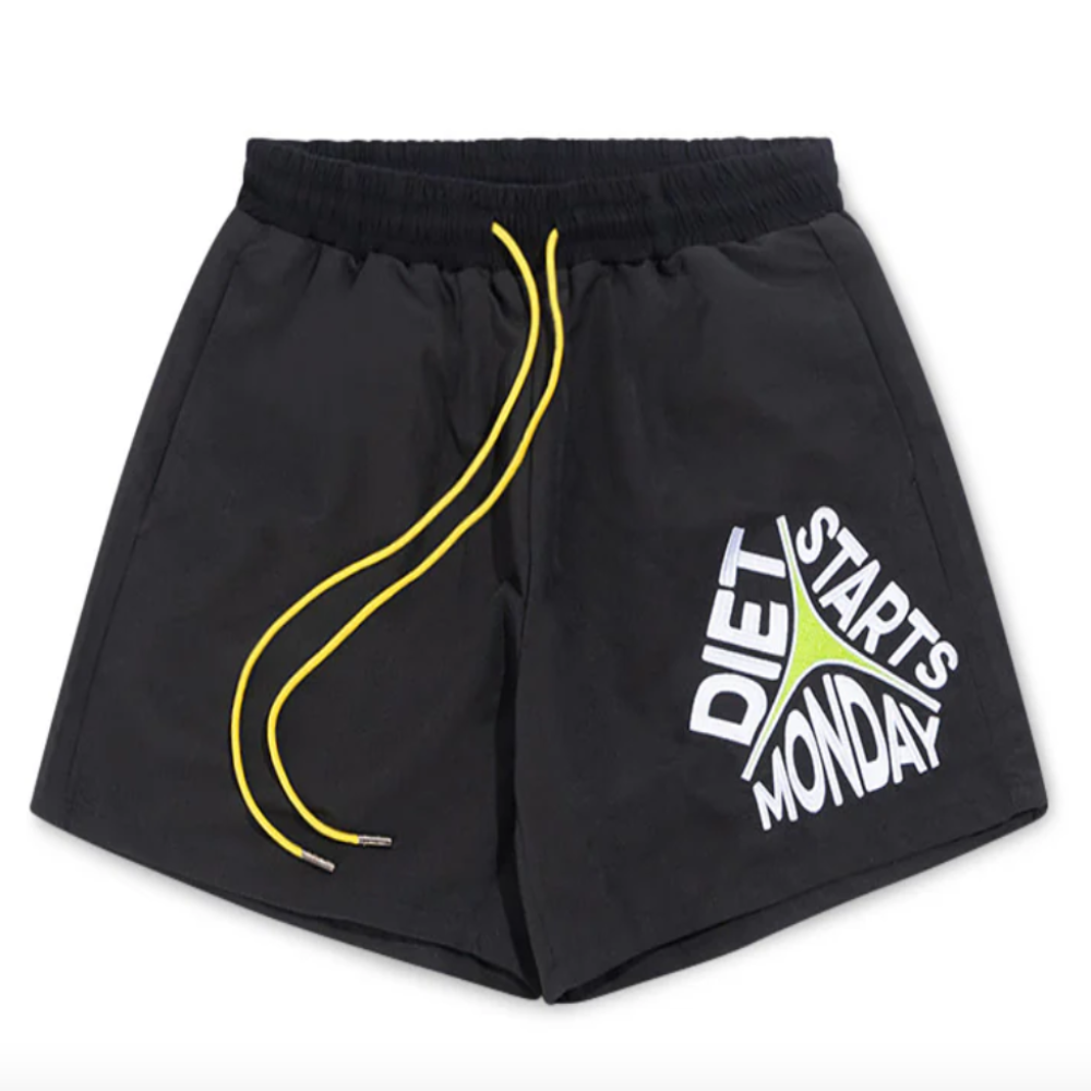 Diet Starts Monday Star Shorts (Black)