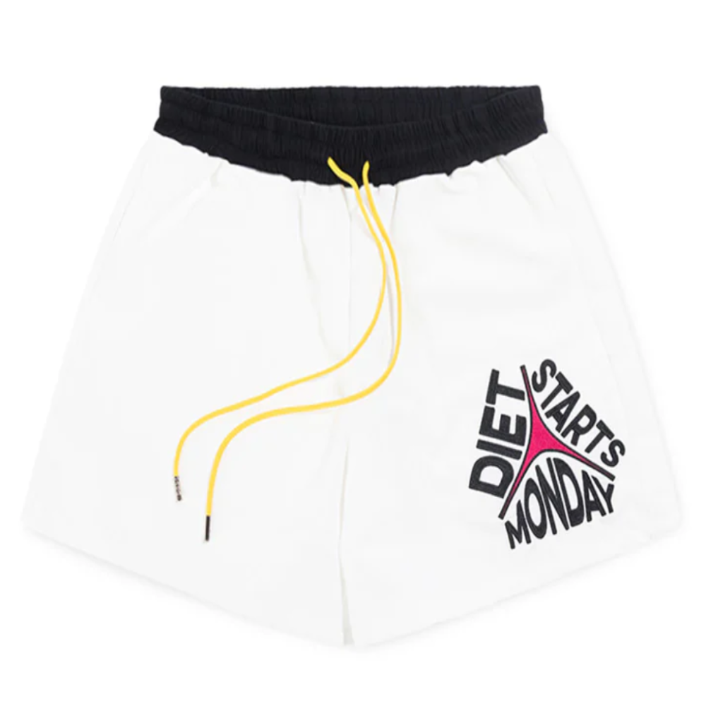 Diet Starts Monday Star Shorts (White)