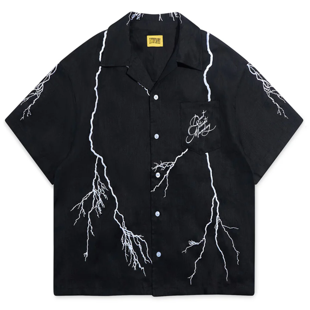 Diet Starts Monday Lightning Button Up (Black)