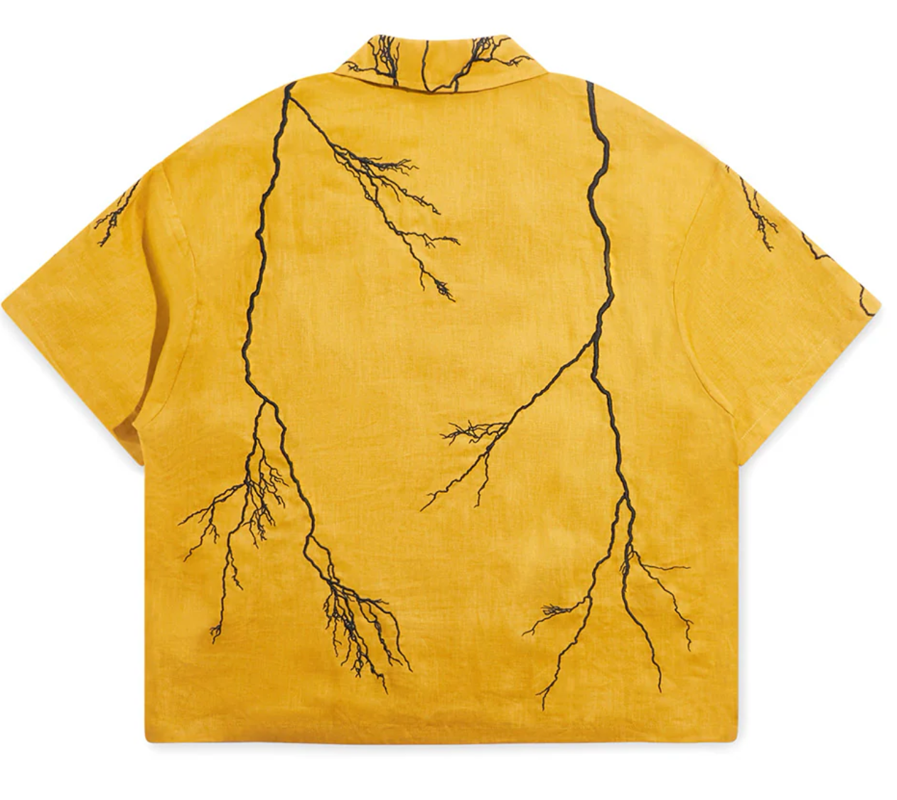 Diet Starts Monday Lightning Button Up (Yellow)