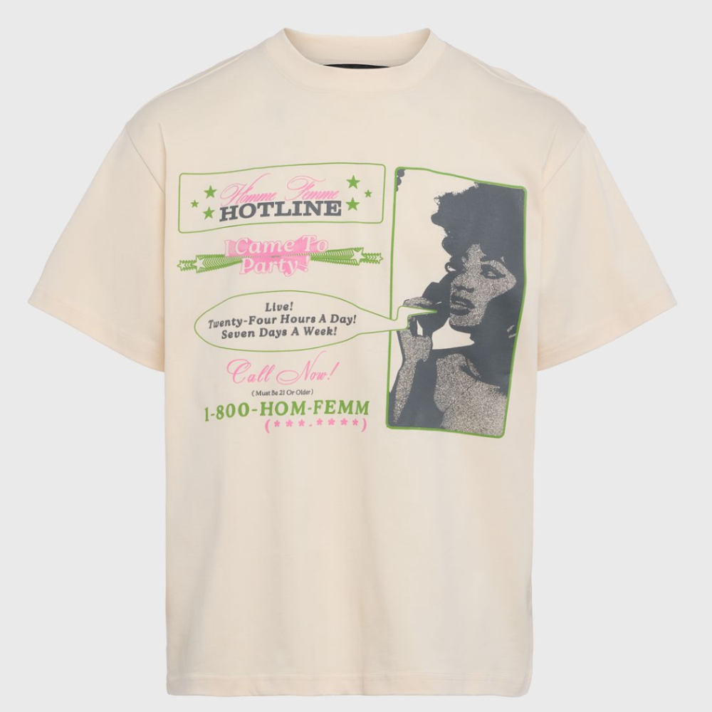 Homme + Femme Call Now Tee (Cream)