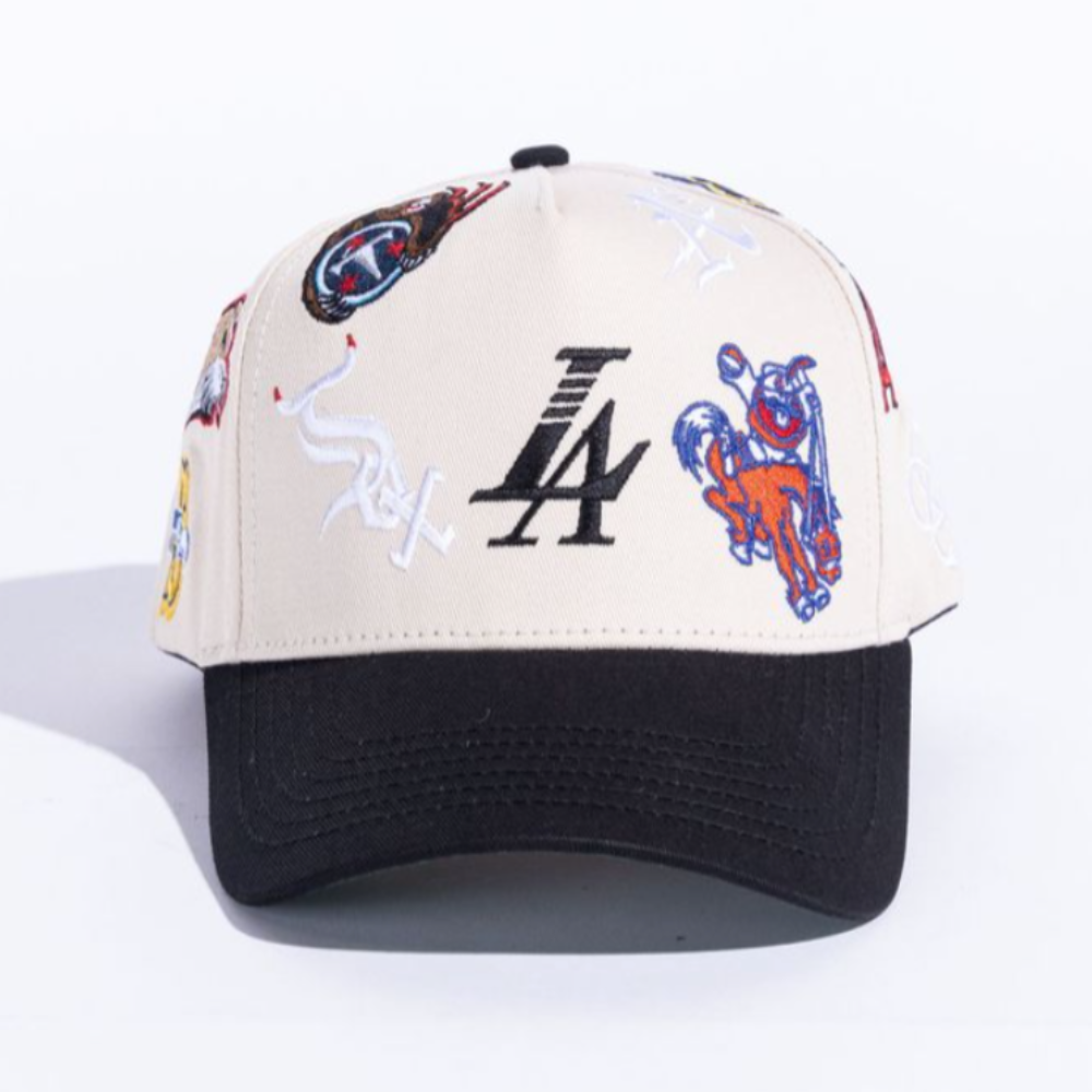 Reference All Over Hat (Cream/Black)