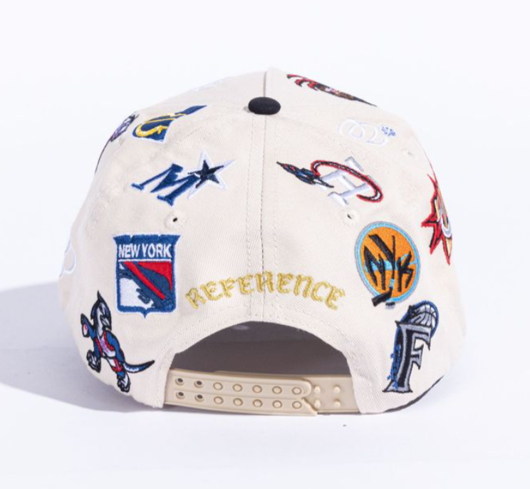 Reference All Over Hat (Cream/Black)