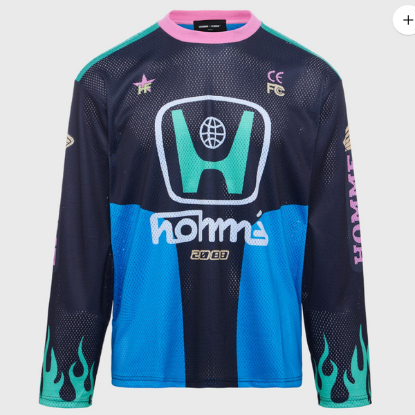 Homme + Femme Motosport Mesh Long Sleeve (Black/Multi) Homme + Femme Motosport Mesh Long Sleeve (Black/Multi)