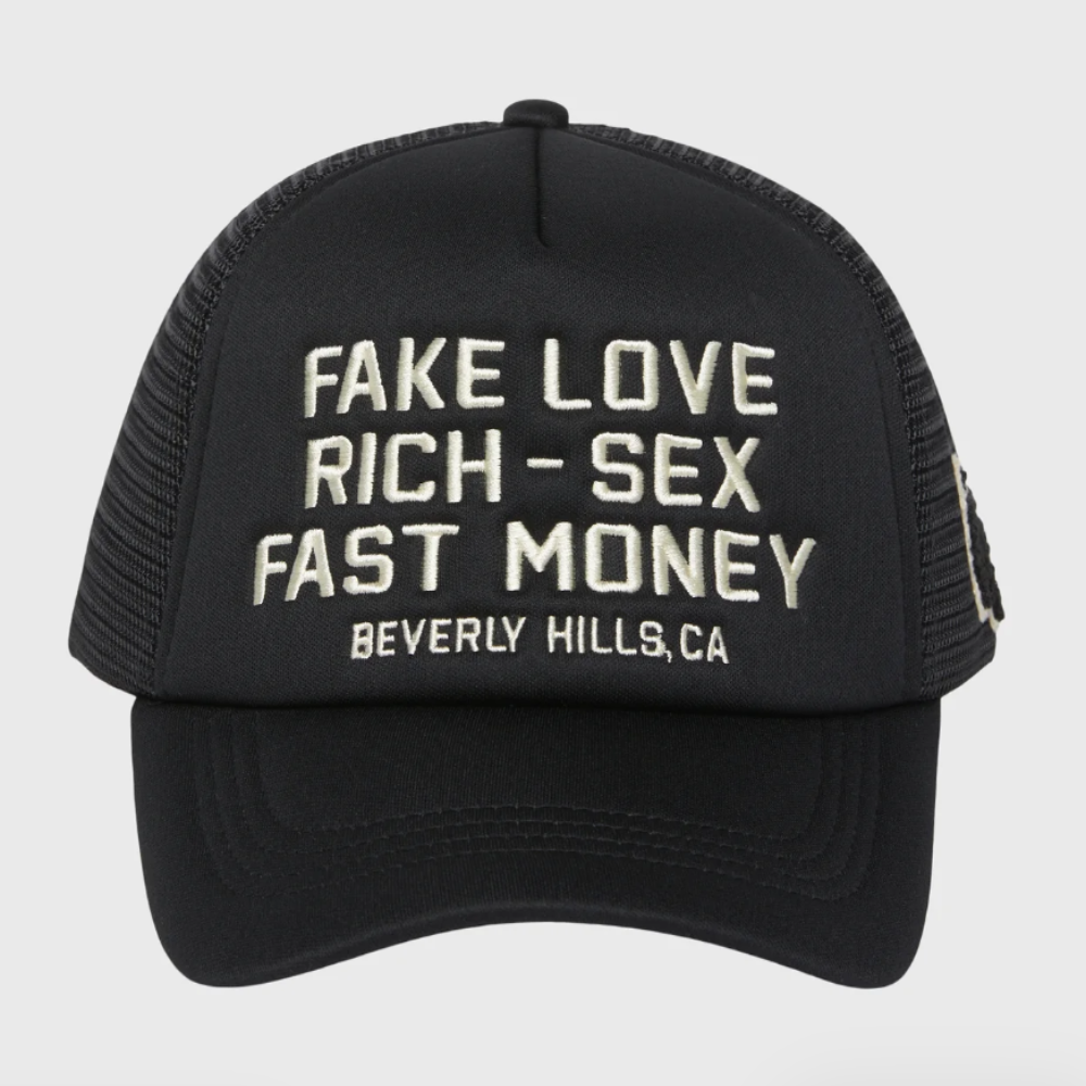 Homme + Femme Fake Love Trucker Hat (Black)