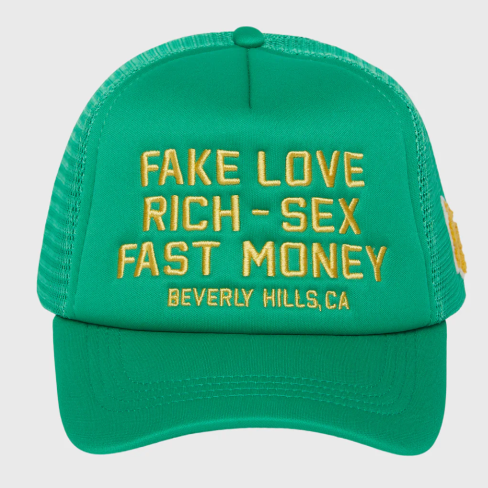 Homme + Femme Fake Love Trucker Hat (Green)