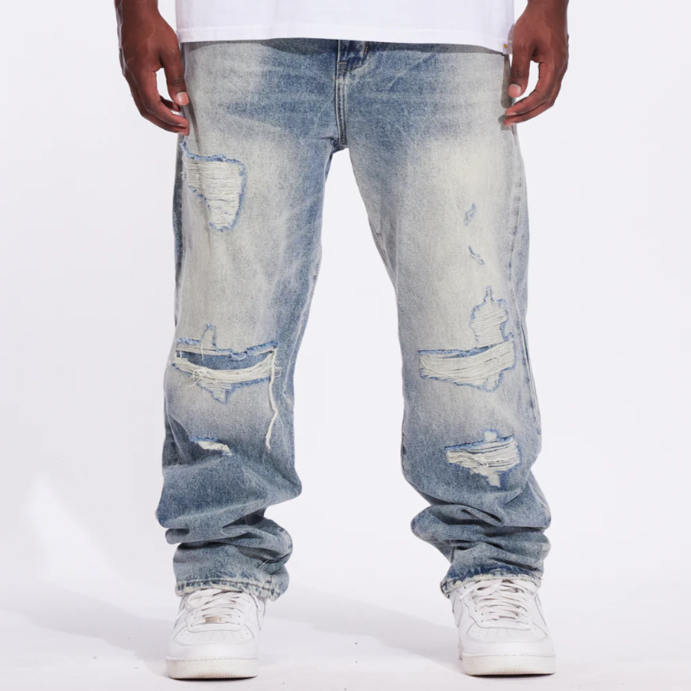 Crysp Denim Pacific Straight Denim (Acid Blue)