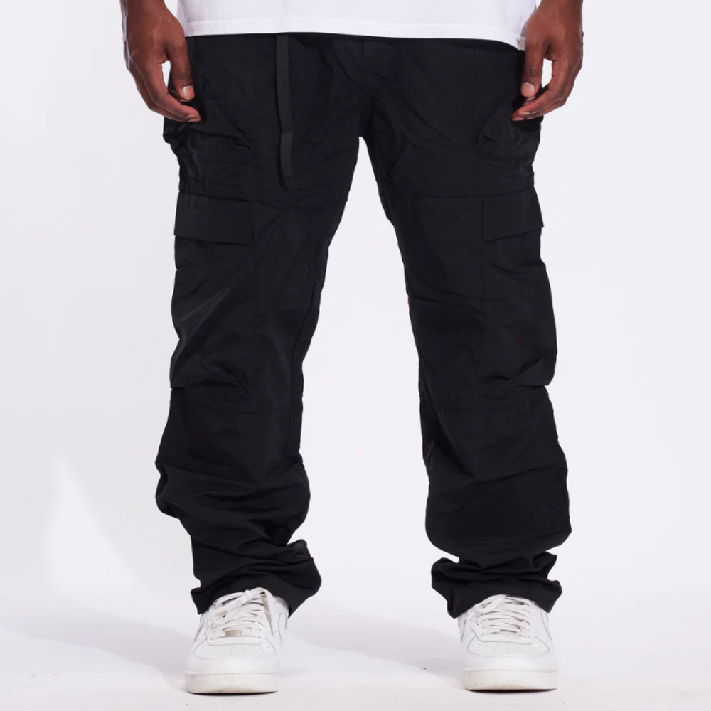 Crysp Denim Unbasic Nylon Cargo Pant (Black)