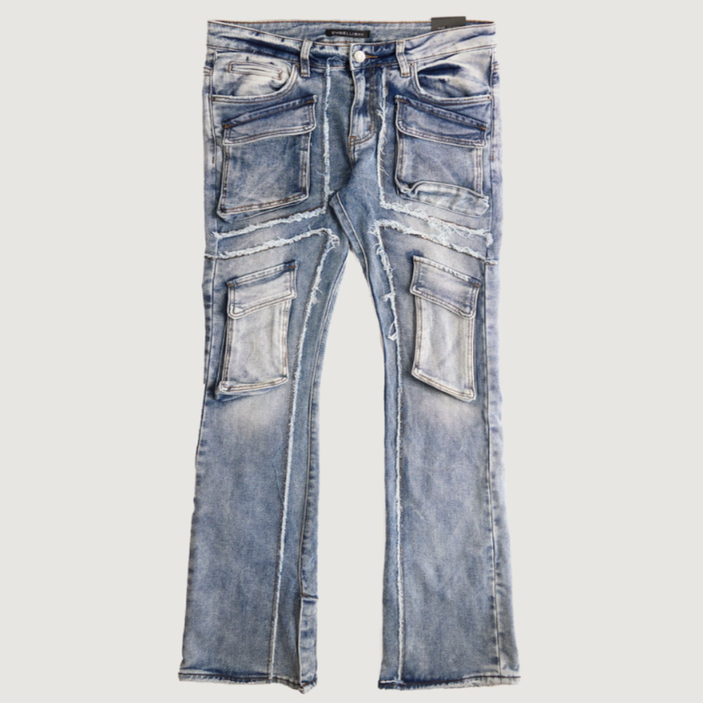 Embellish NYC Eagle Cargo Denim (Acid Wash)