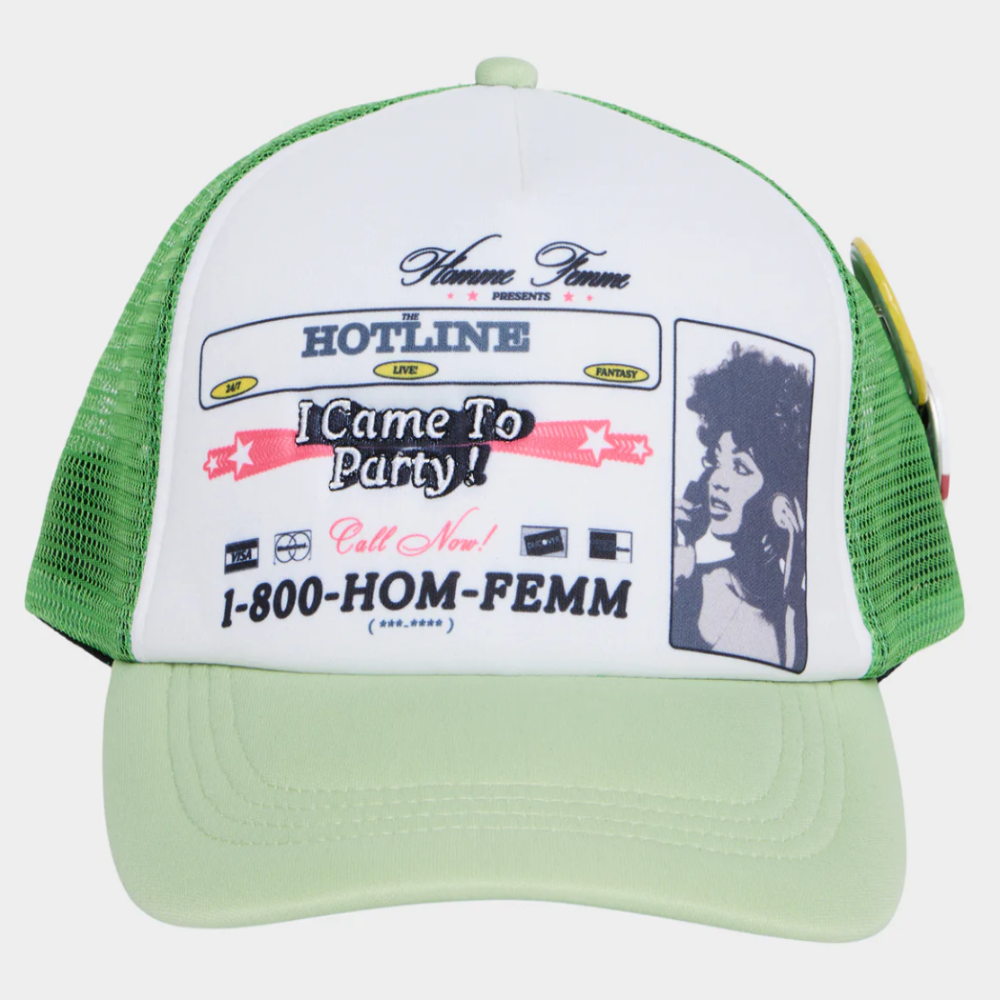 Homme + Femme Call Now Trucker (Green)