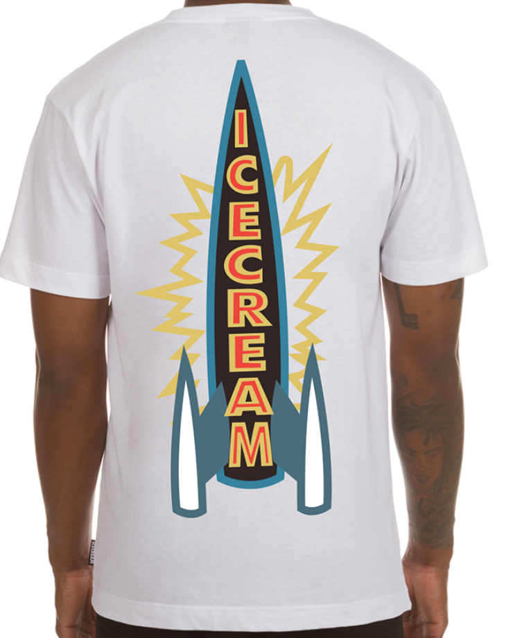 Icecream Rocket Boy Ss Tee (White)