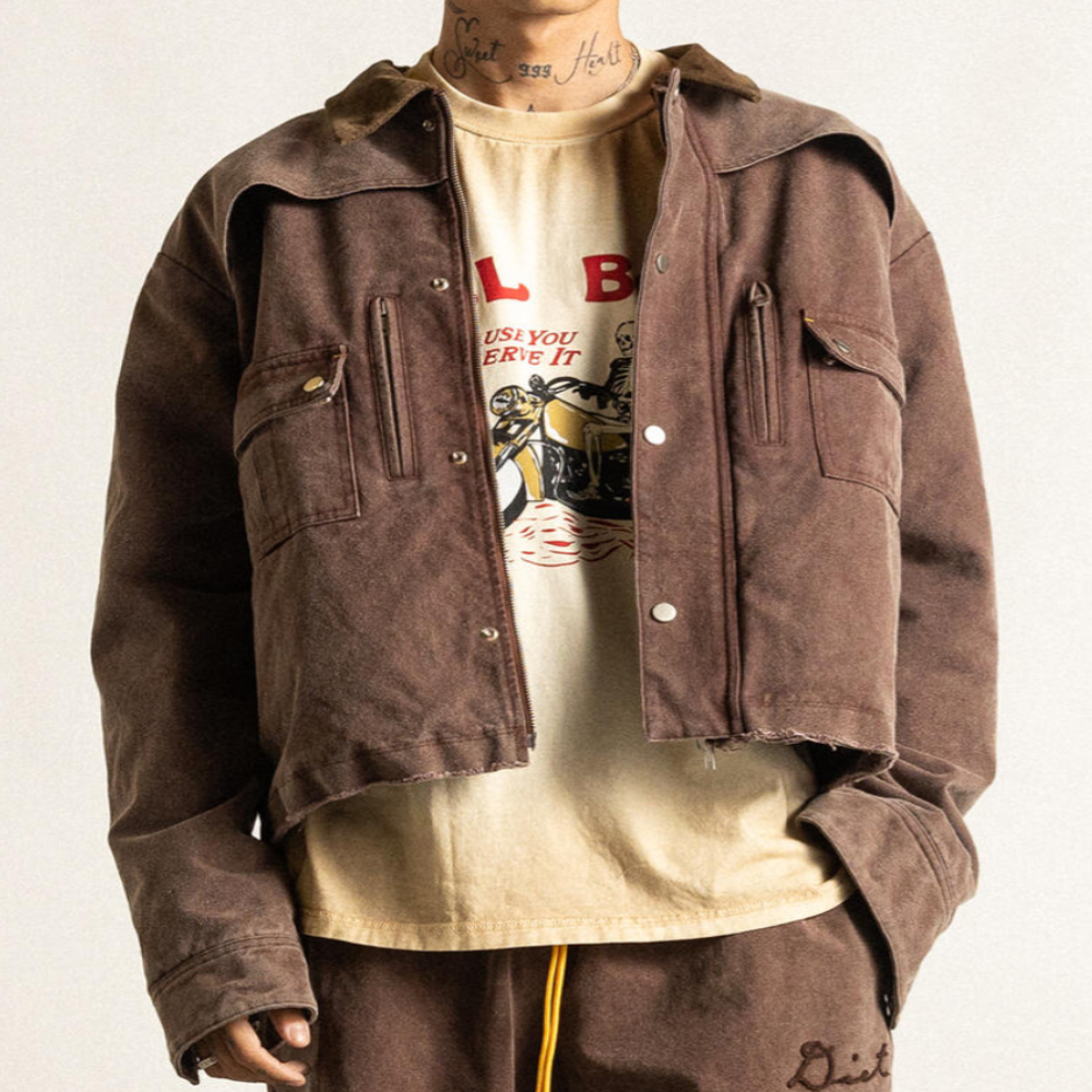 Diet Starts Monday Hopkins Work Jacket (Vintage Brown)