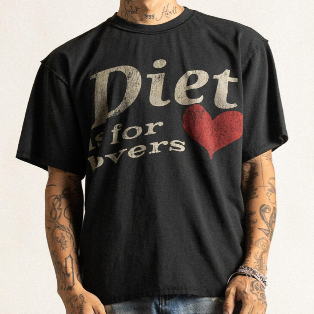 Diet Starts Monday Lovers Tee (Vintage Black)