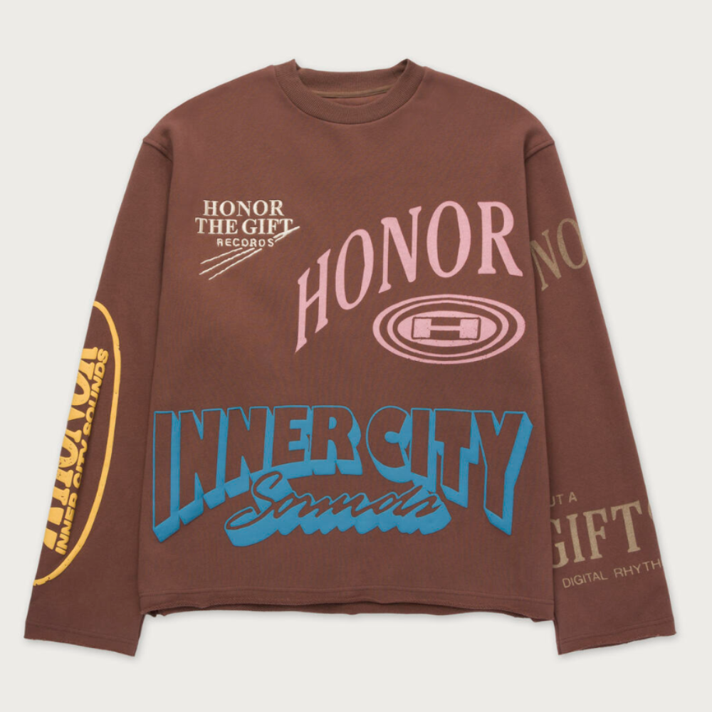 Honor The Gift Studio Crewneck 2.0 (Brown)