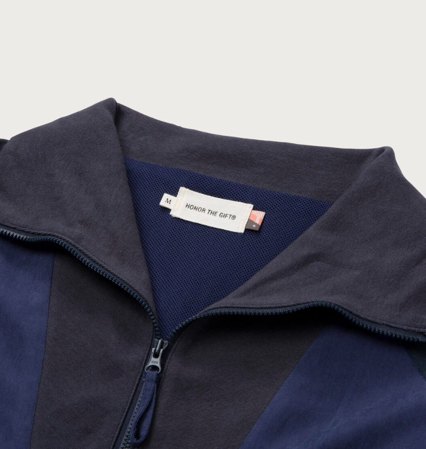 Honor The Gift Color Block Full Zip (Navy)