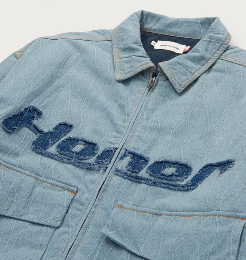 Honor The Gift Frequency Denim Jacket (Light Indigo)