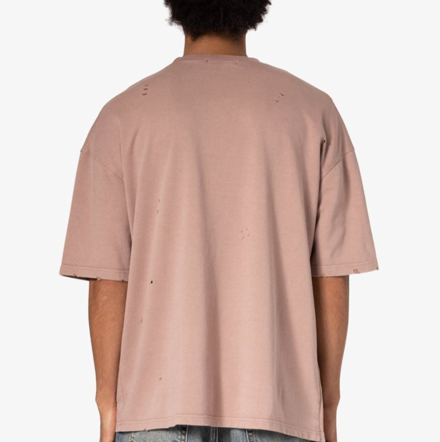 MNML Heavy Distressed Tee (Mauve)