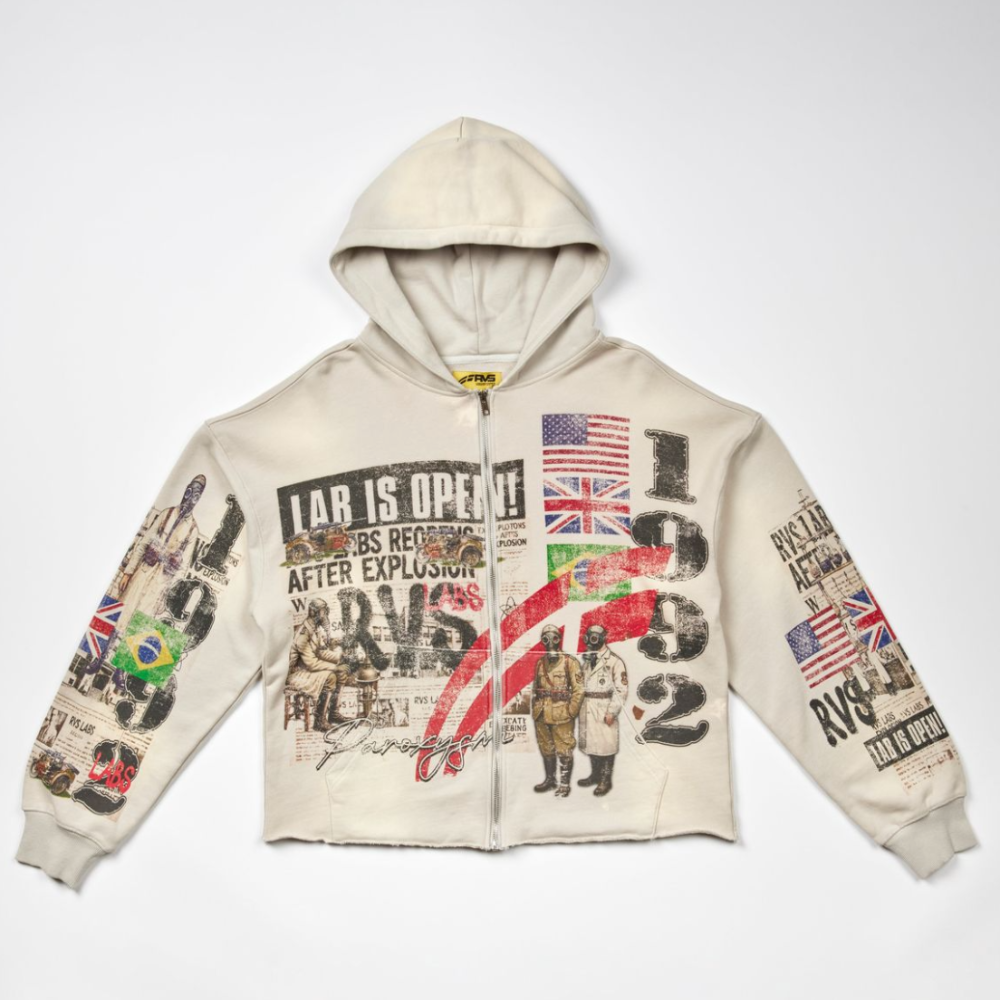 Rvs Labs Sun Washed "Article" Zip Hoody