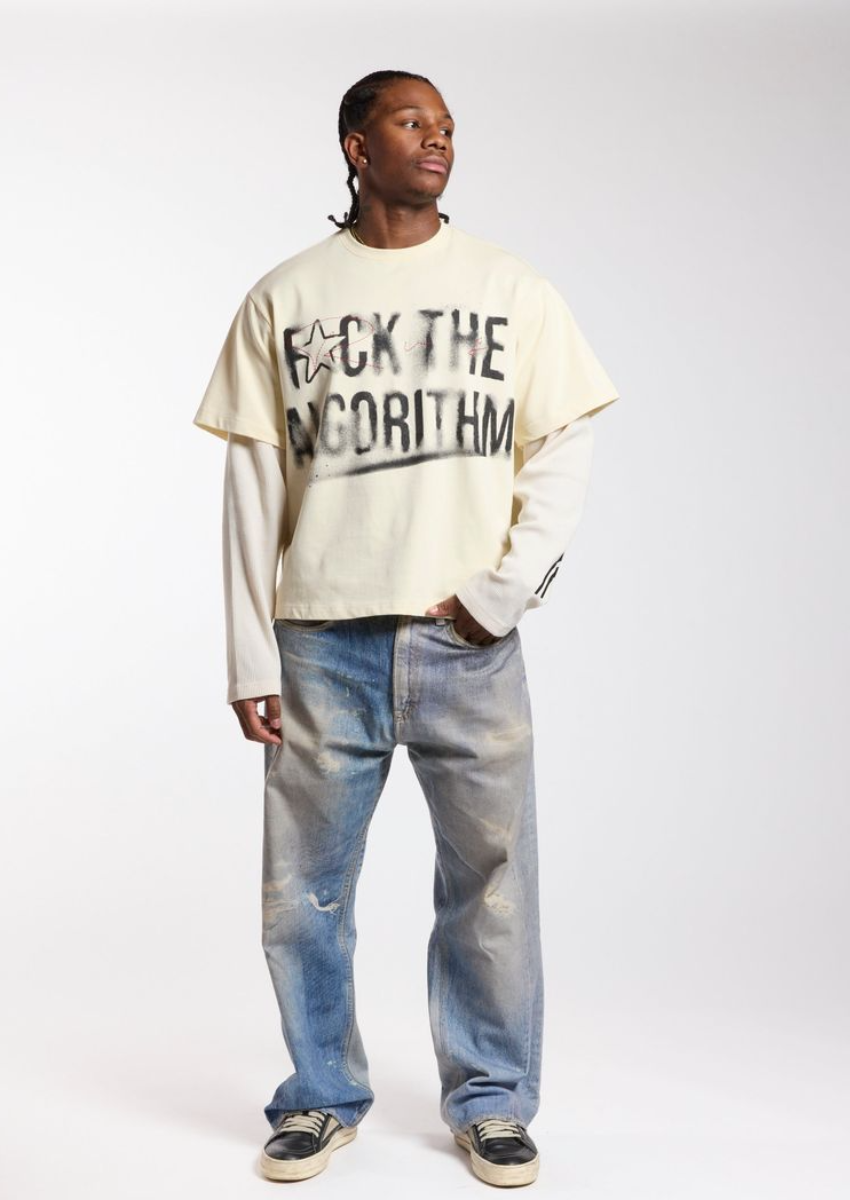 Rvs Labs "F The Algorithm" Layered T-shirt