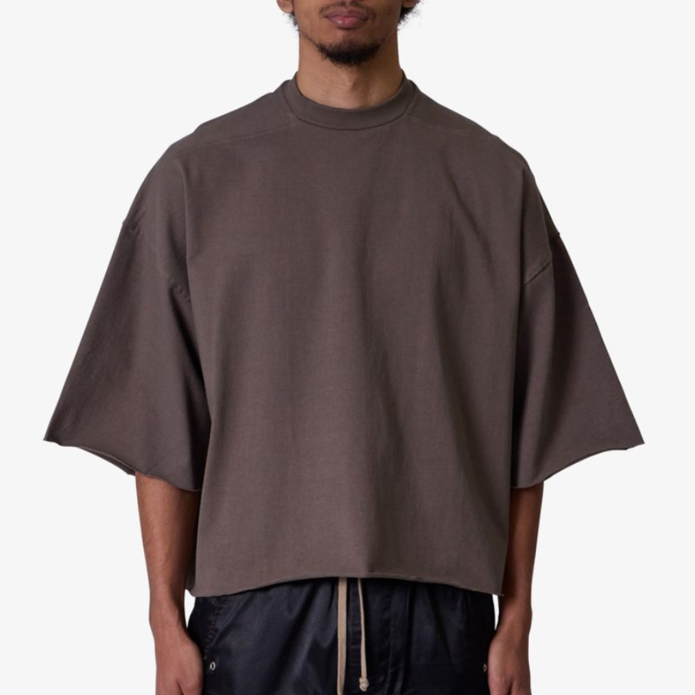MNML Oversized Raw Hem Tee (Muddy Grey)