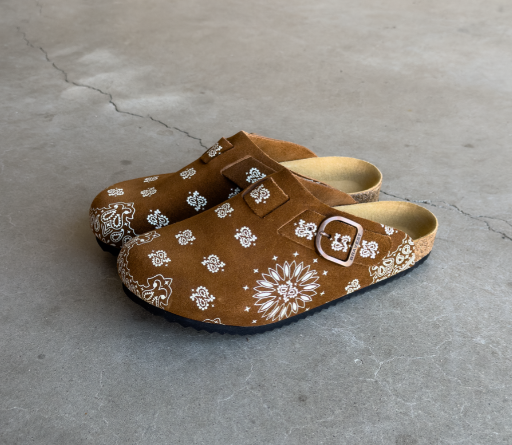 Bravest Studios Hazel Suede Paisley Clog
