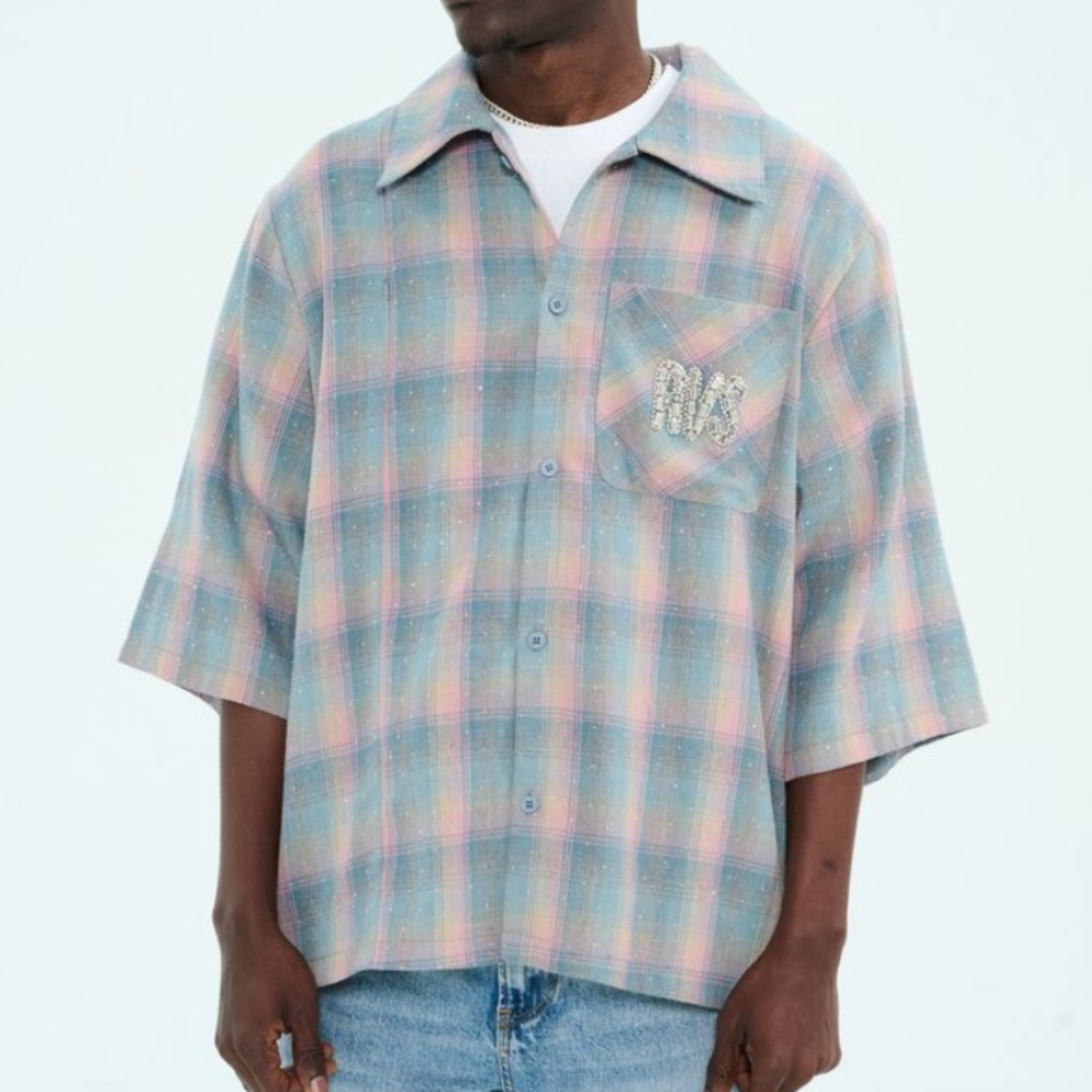 Rvs Labs "Lumière" Flannel (Teal/Coral)