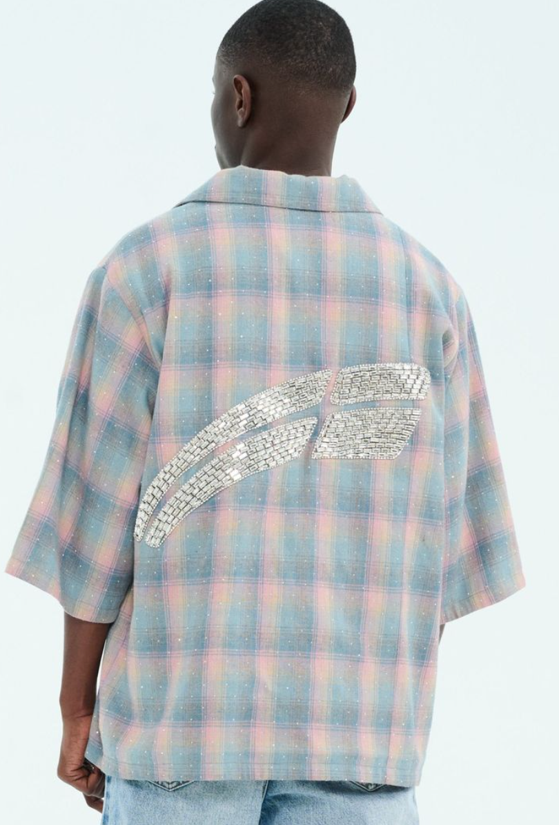 Rvs Labs "Lumière" Flannel (Teal/Coral)