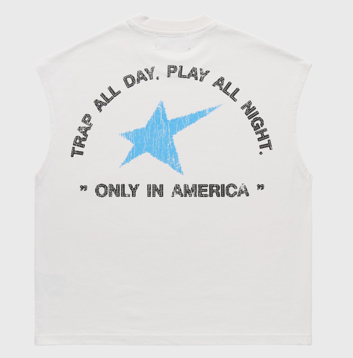 Homme + Femme Trap Star Cutoff Tee (Off White)