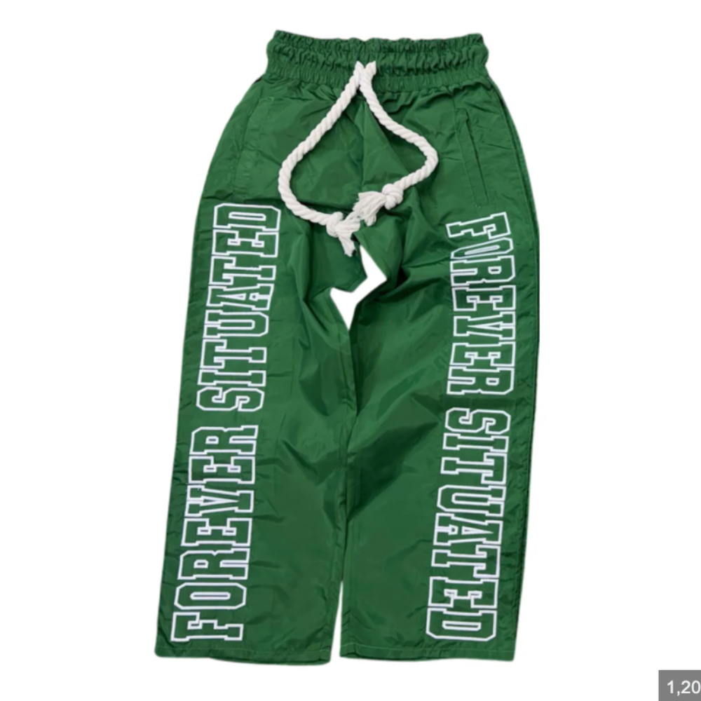 Forever Situated FS Nylon Track Pants (Green)