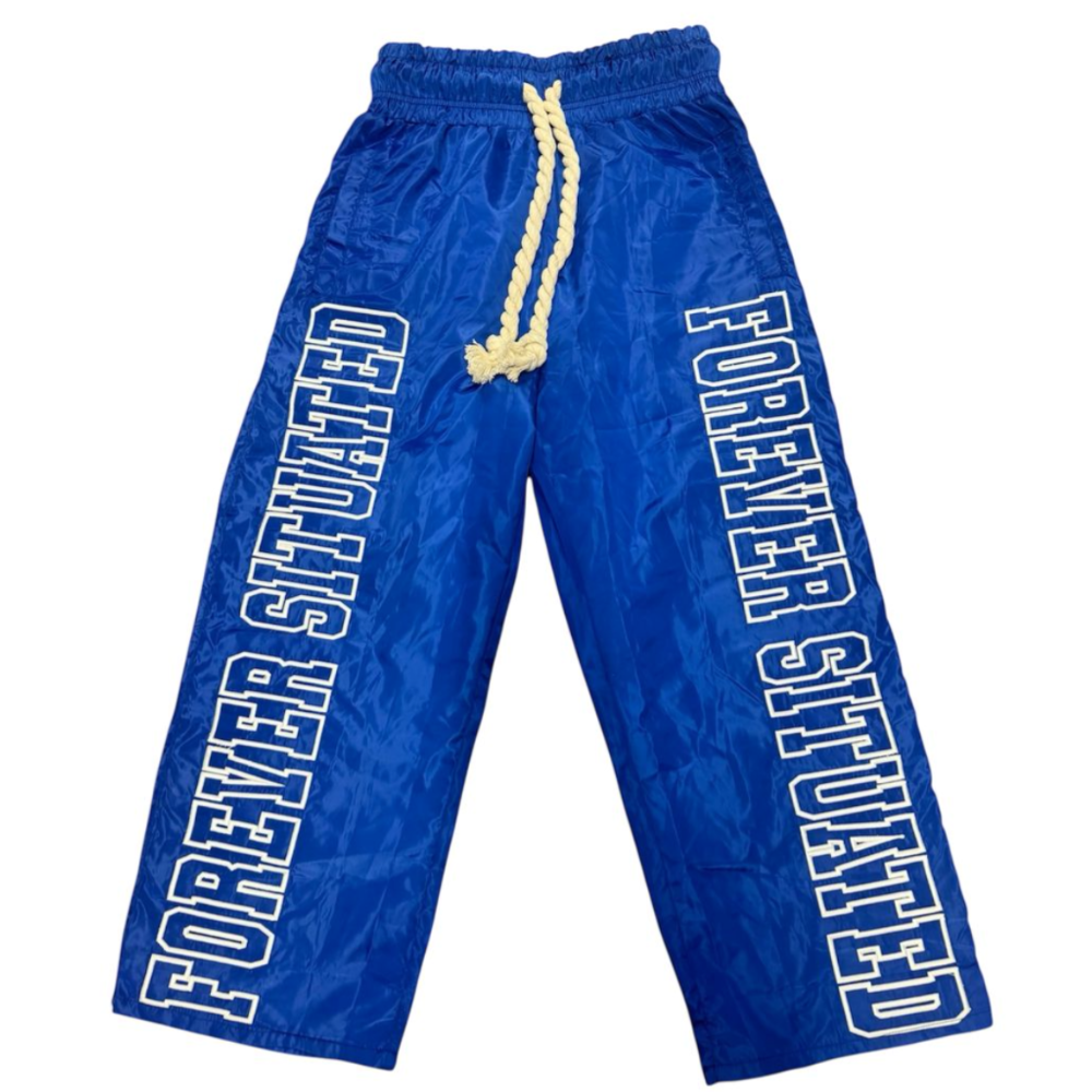 Forever Situated FS Nylon Track Pants (Blue)