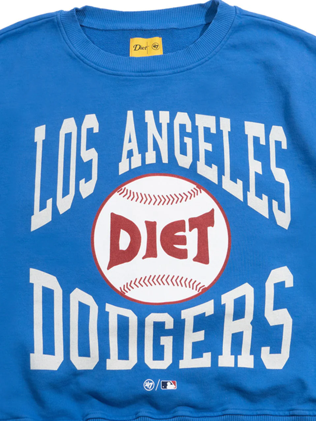 Diet Starts Monday DODGERS BASEBALL SWEATSHIRT - BLUE