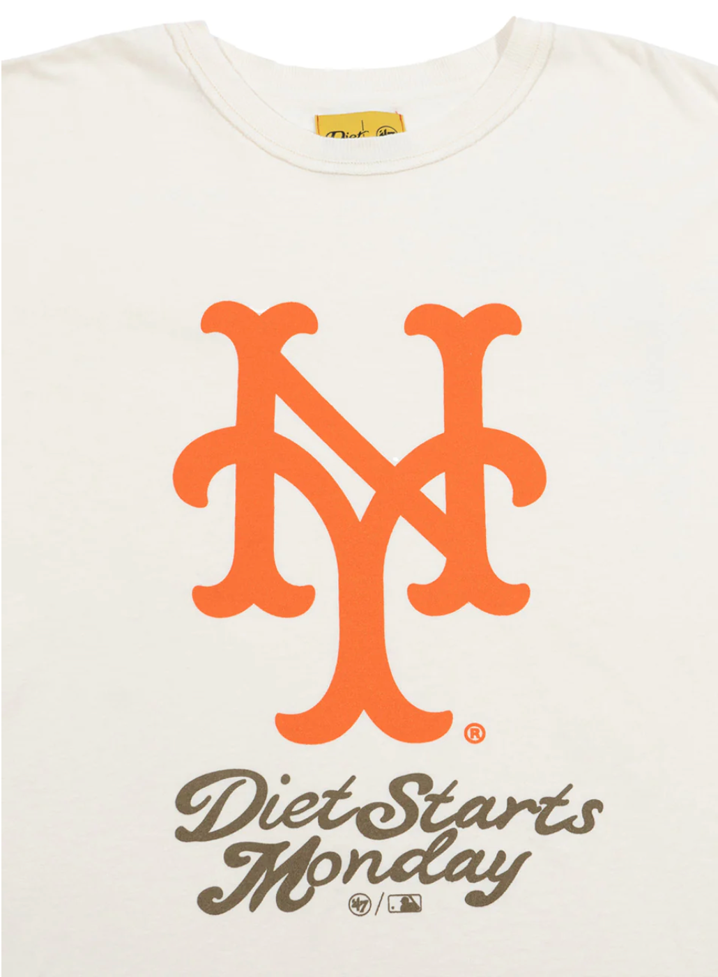 Diet Starts Monday METS INSIGNIA TEE - ANTIQUE WHITE