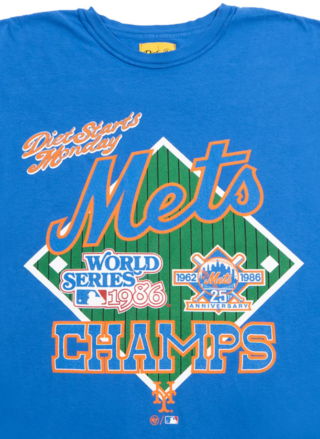 Diet Starts Monday METS 86 WS TEE - BLUE