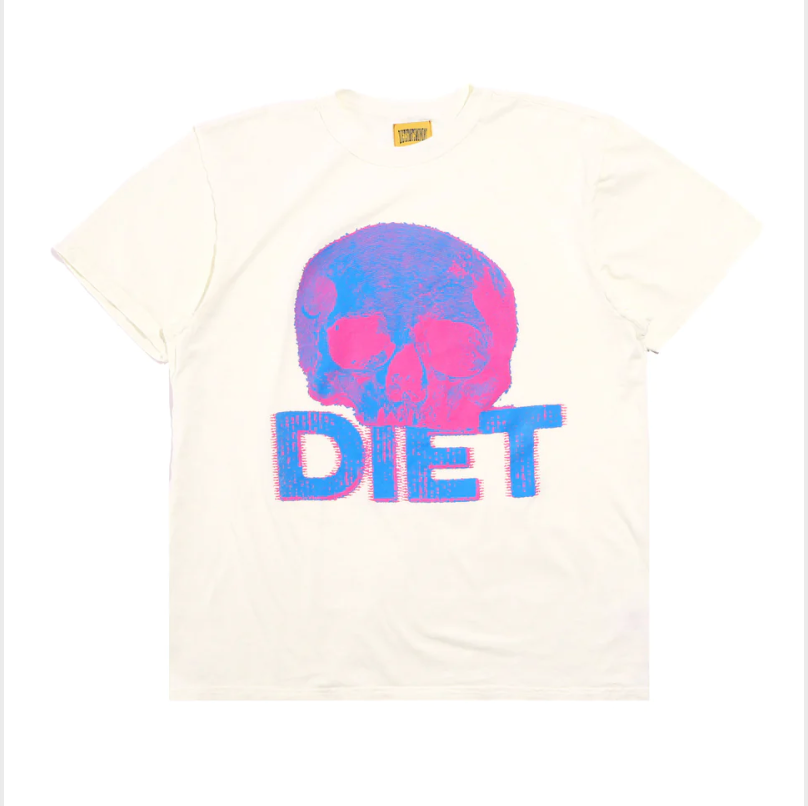 Diet Starts Monday SKULL TEE - ANTIQUE WHITE