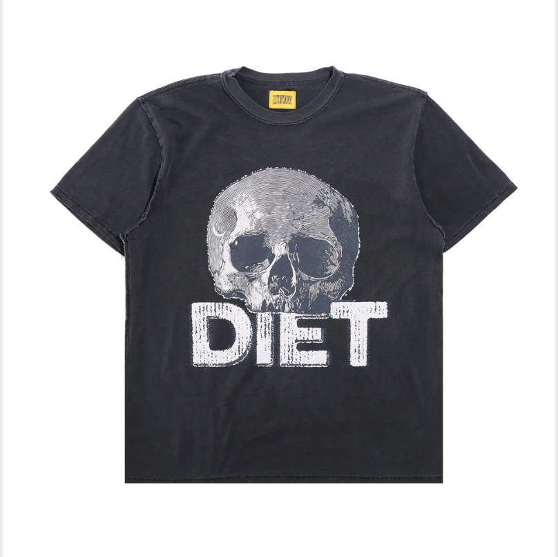 Diet Starts Monday SKULL TEE - VINTAGE BLACK