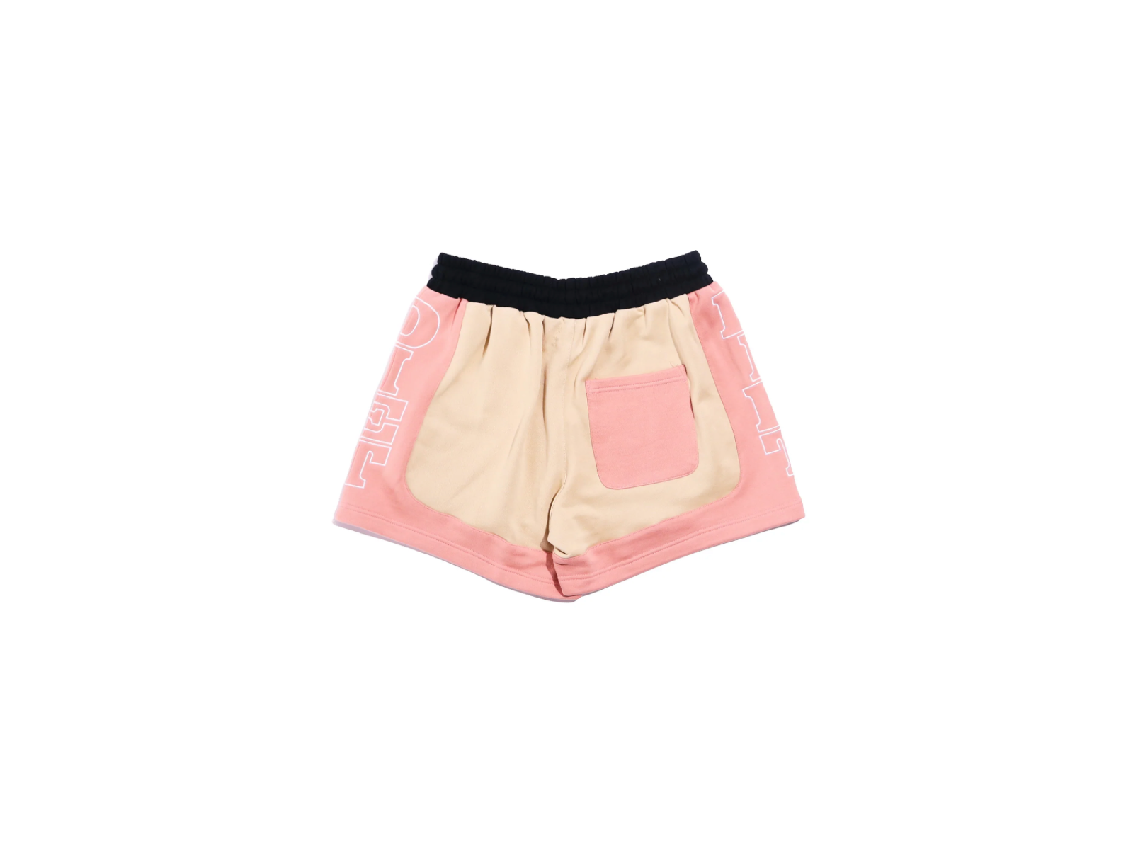 DIET STARTS MONDAY FRENCH TERRY ROW SHORTS - TAN/PINK