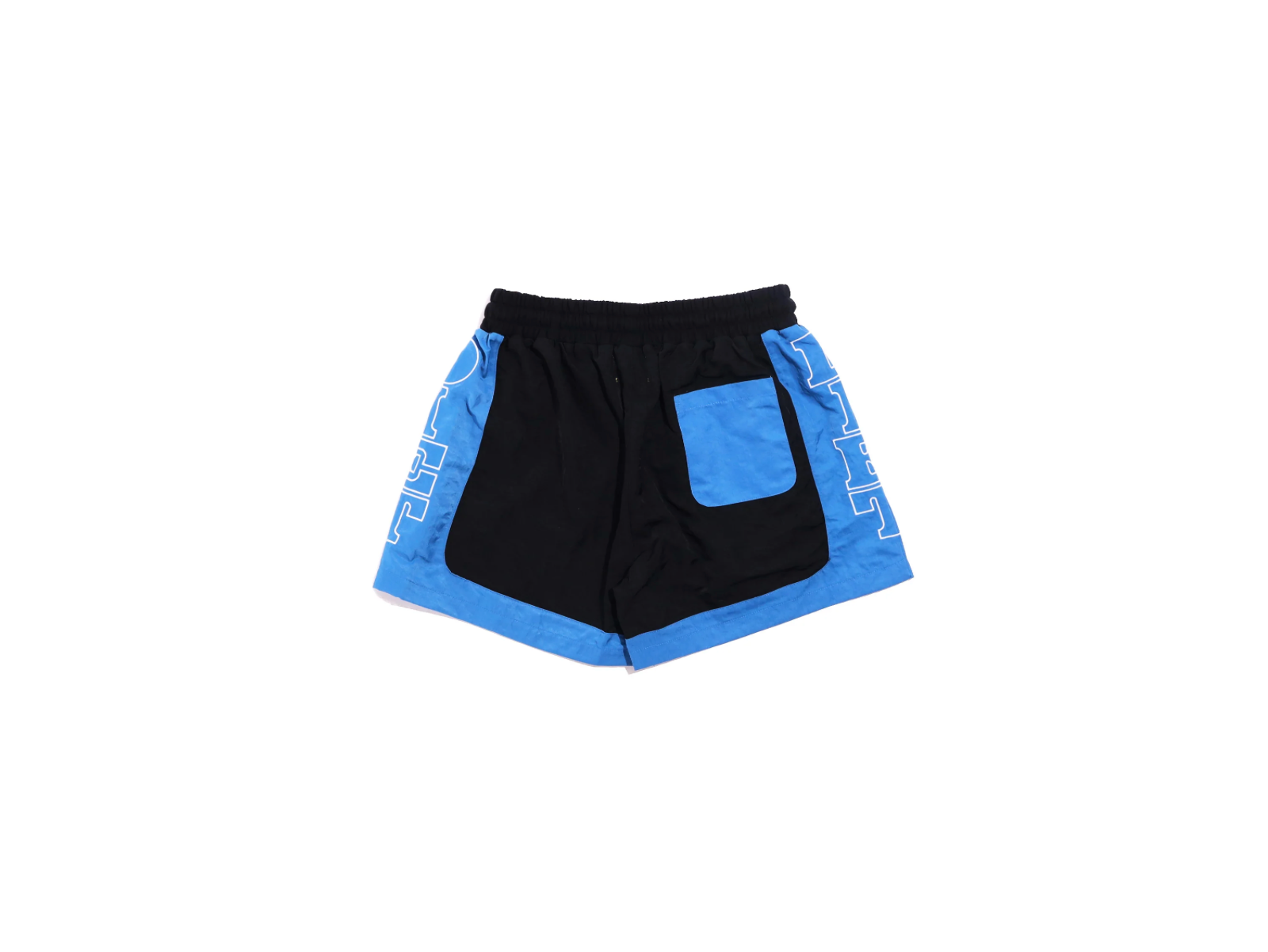 Diet Starts Monday NYLON ROW SHORTS - BLACK/BLUE