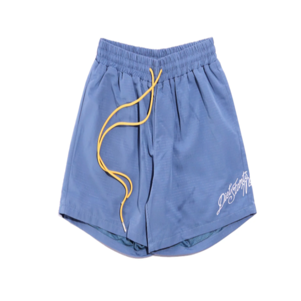 Diet Starts Monday CURSIVE RIPSTOP SHORTS - BLUE