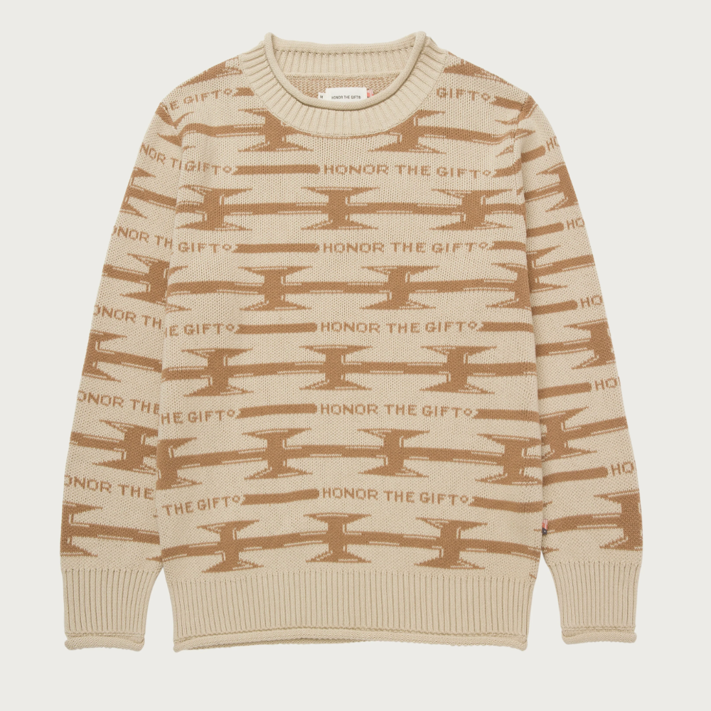 Honor The Gift H Wire Knit Sweater (Bone)