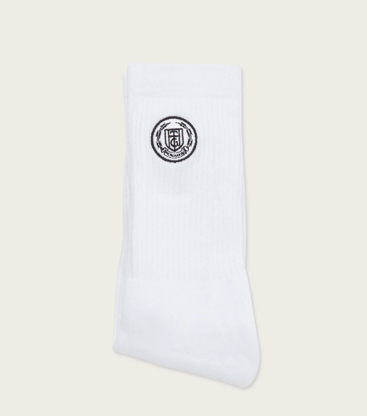 Honor The Gift Crest Rib Sock (White)