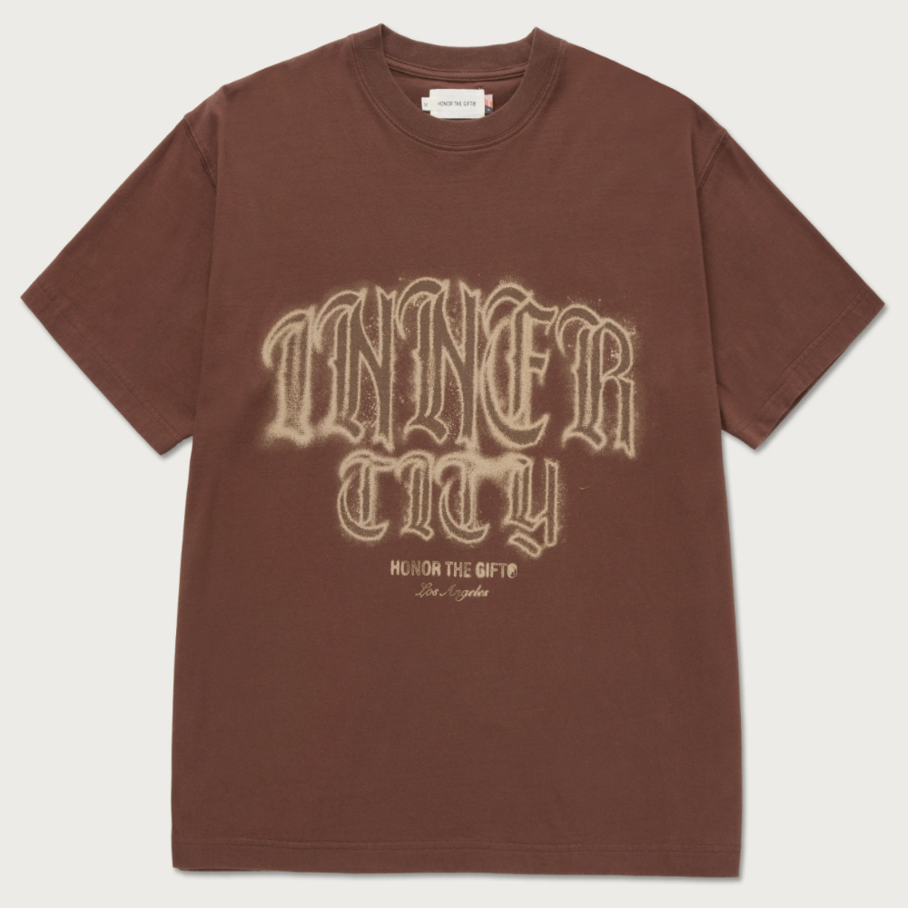 Honor The Gift Stamp Inner City T-Shirt (Brown)